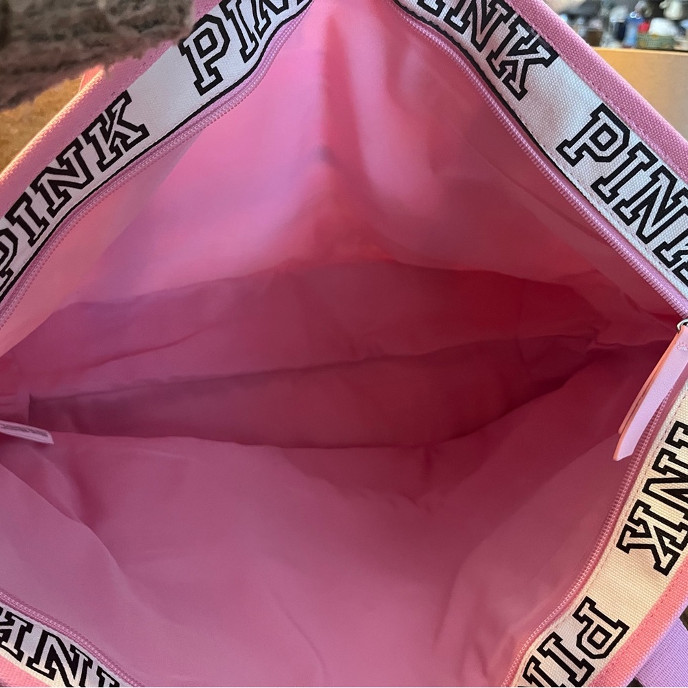 Victoria's Secret Pink Striped Tote - Picture 2 of 5